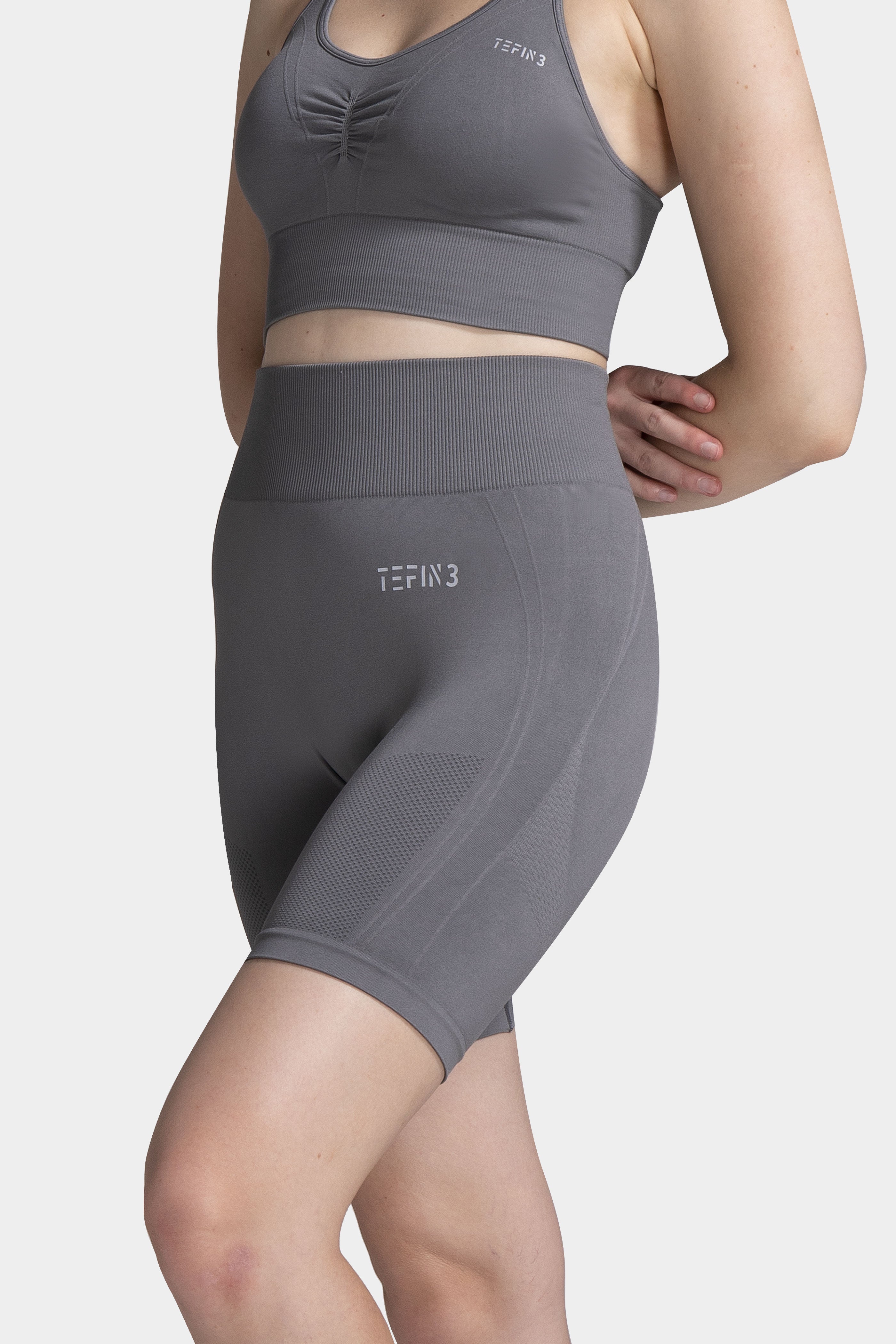 Comfy Seamless Workout Shorts Grey