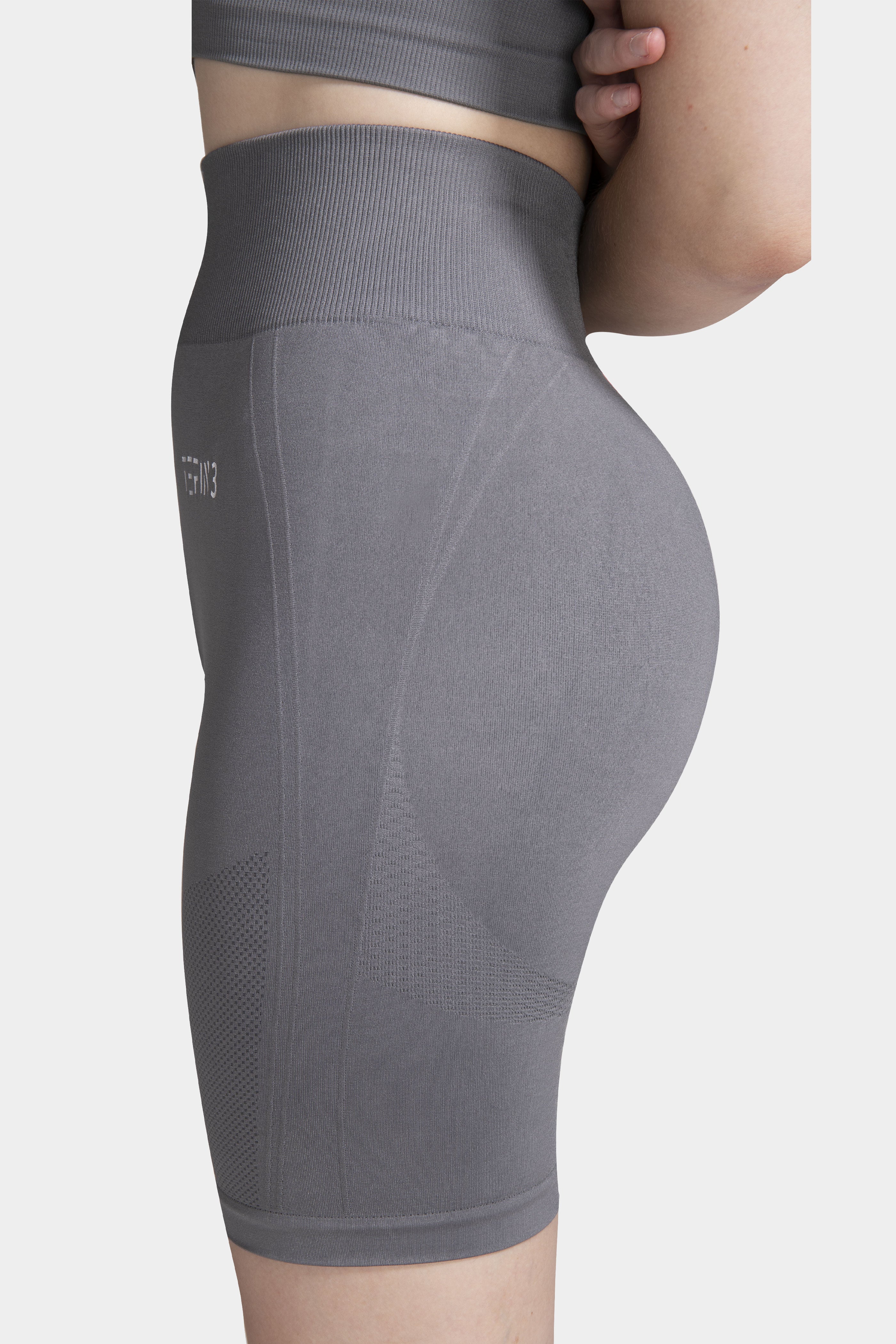 Comfy Seamless Workout Shorts Grey