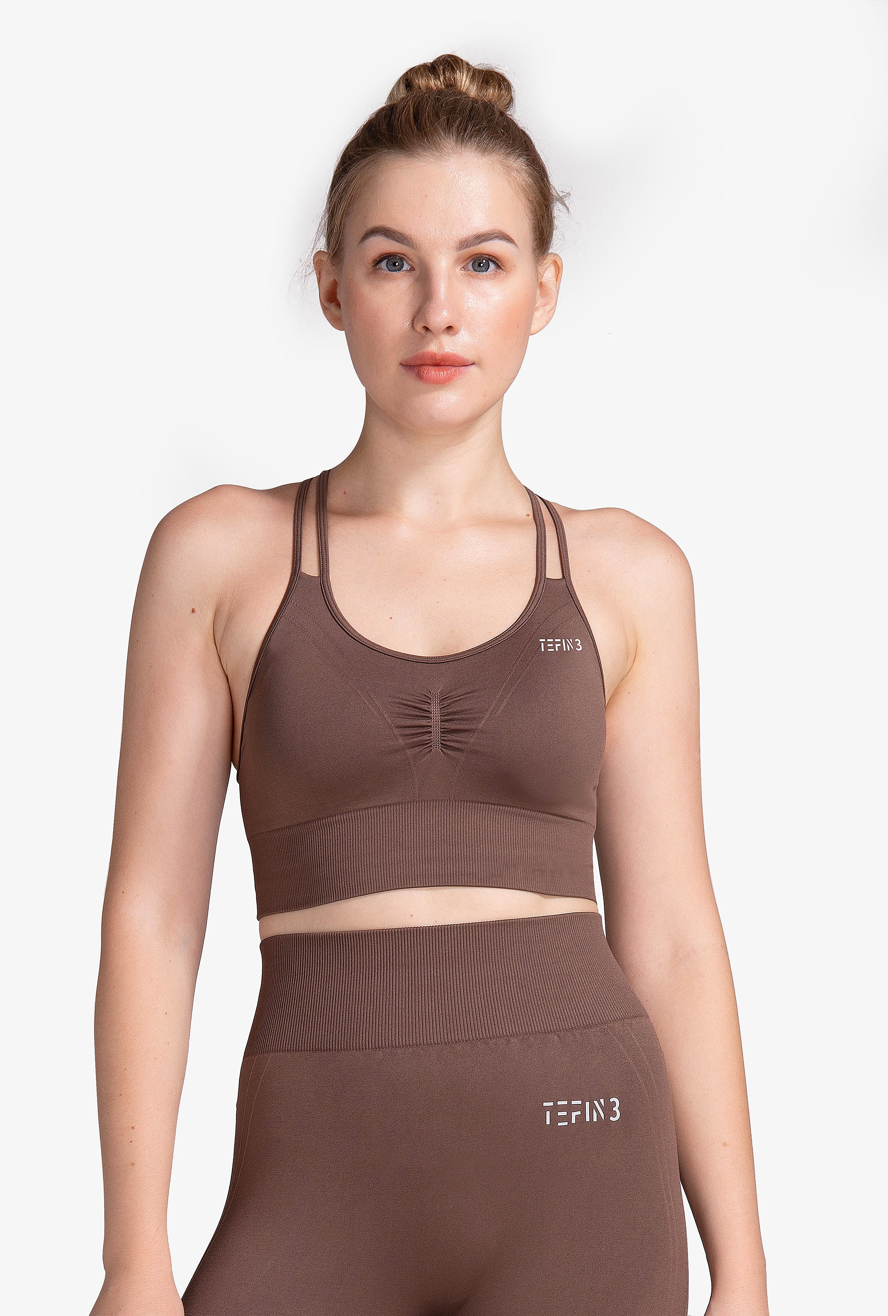 Comfy-Seamless-Sports-Bra-Brown-(1)