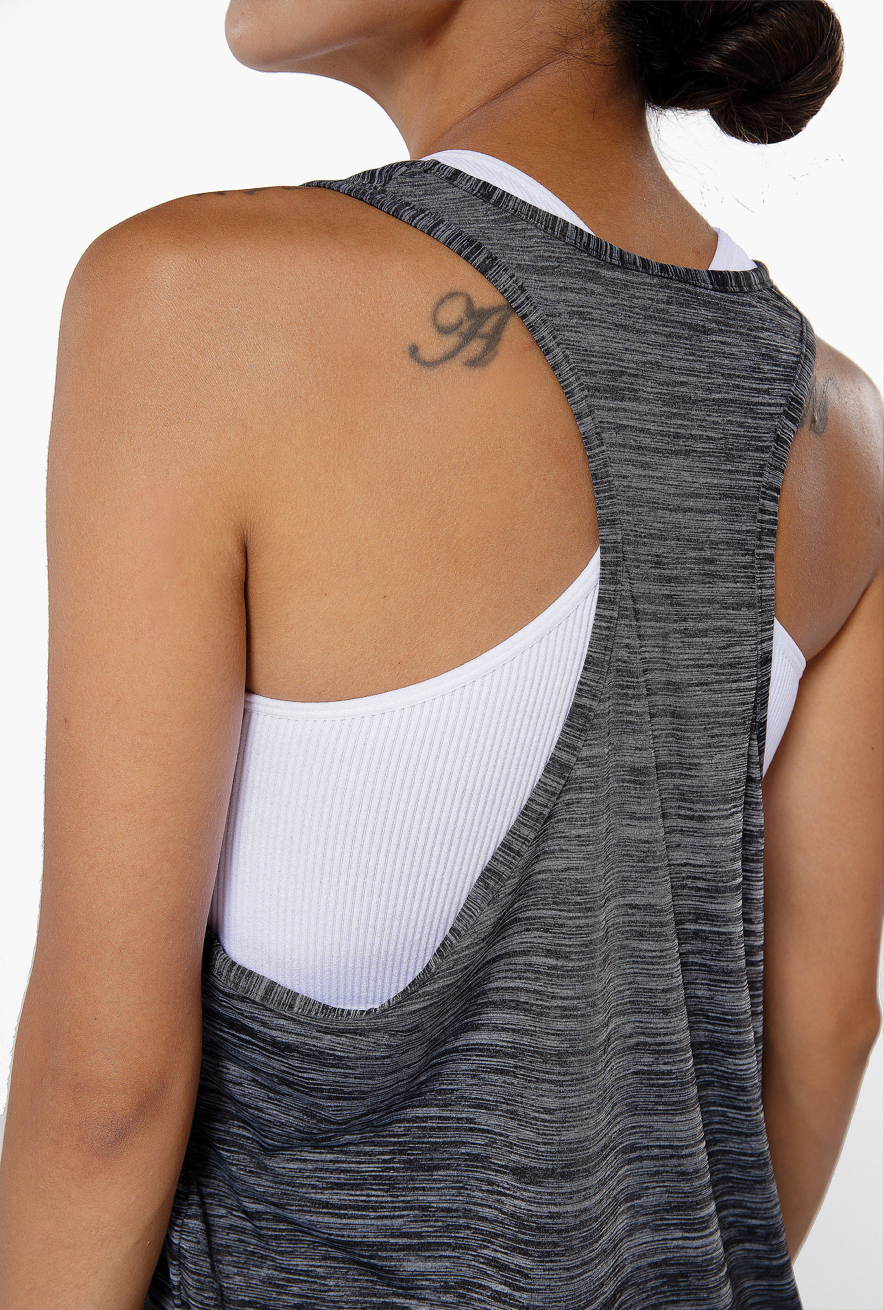 Training Tank Top Drop Arm Dark Grey（3）